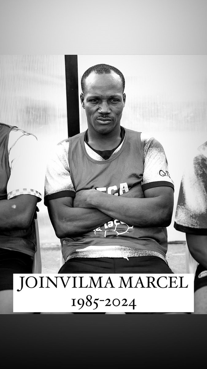 Le football haïtien pleure la mort de Joinvilma Marcel, ancien joueur du Racing Club Haïtien, assassiné ce vendredi matin à Delmas 3 ! 😢

RIP. 🙏🏽🕊️🖤