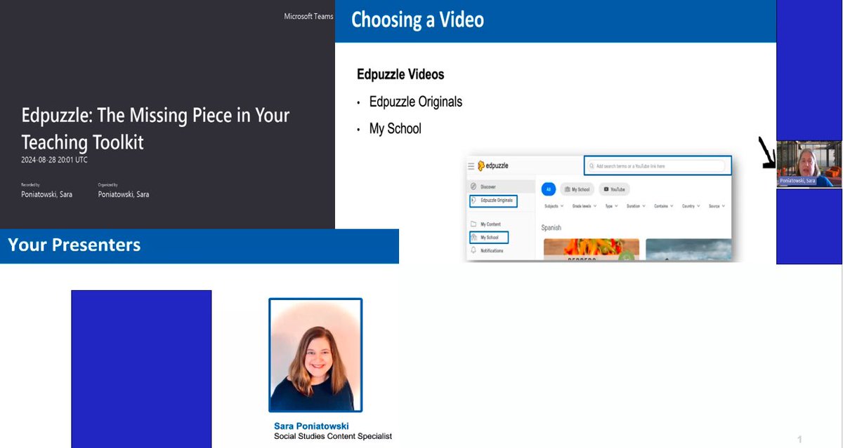 RealMsP_53's tweet photo. Excited to put my @edpuzzle certified Coach skills into practice co-presenting this session Edpuzzle: The Missing Piece in Your Teaching Toolkit for over 70 teachers! #NextEdpuzzleTrainer https://t.co/TZKWtydvHb