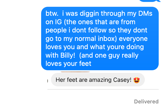 sometimes i send my wife motivational texts.
