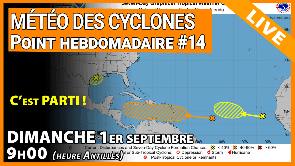 meteo_tropicale's tweet photo. La saison a été particulièrement calme jusqu'à maintenant hormis l'ouragan Beryl alors que les prévisions étaient assez alarmantes.

Il semble bien que les territoires des Antilles et de la Caraïbe aient mangé leur pain blanc et que le mois de septembre s'annonce assez rock&roll.

On va parler de tout ça durant ce LIVE.

#Martinique #Guadeloupe #SXM #SBH 

https://t.co/dKXxvxWXzy