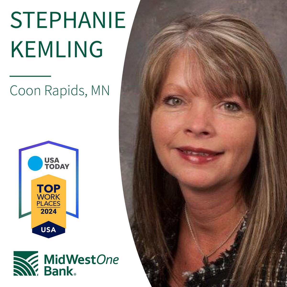 Three words to describe working for a Top Workplace?

"Best Decision Ever!"

- Stephanie Kemling, Vice President, Retail Manager