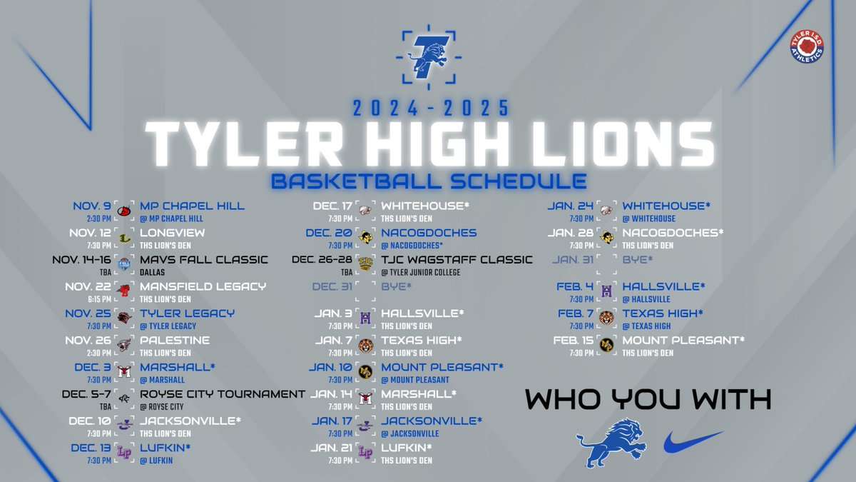 Tyler High Lions Boys Basketball tweet media