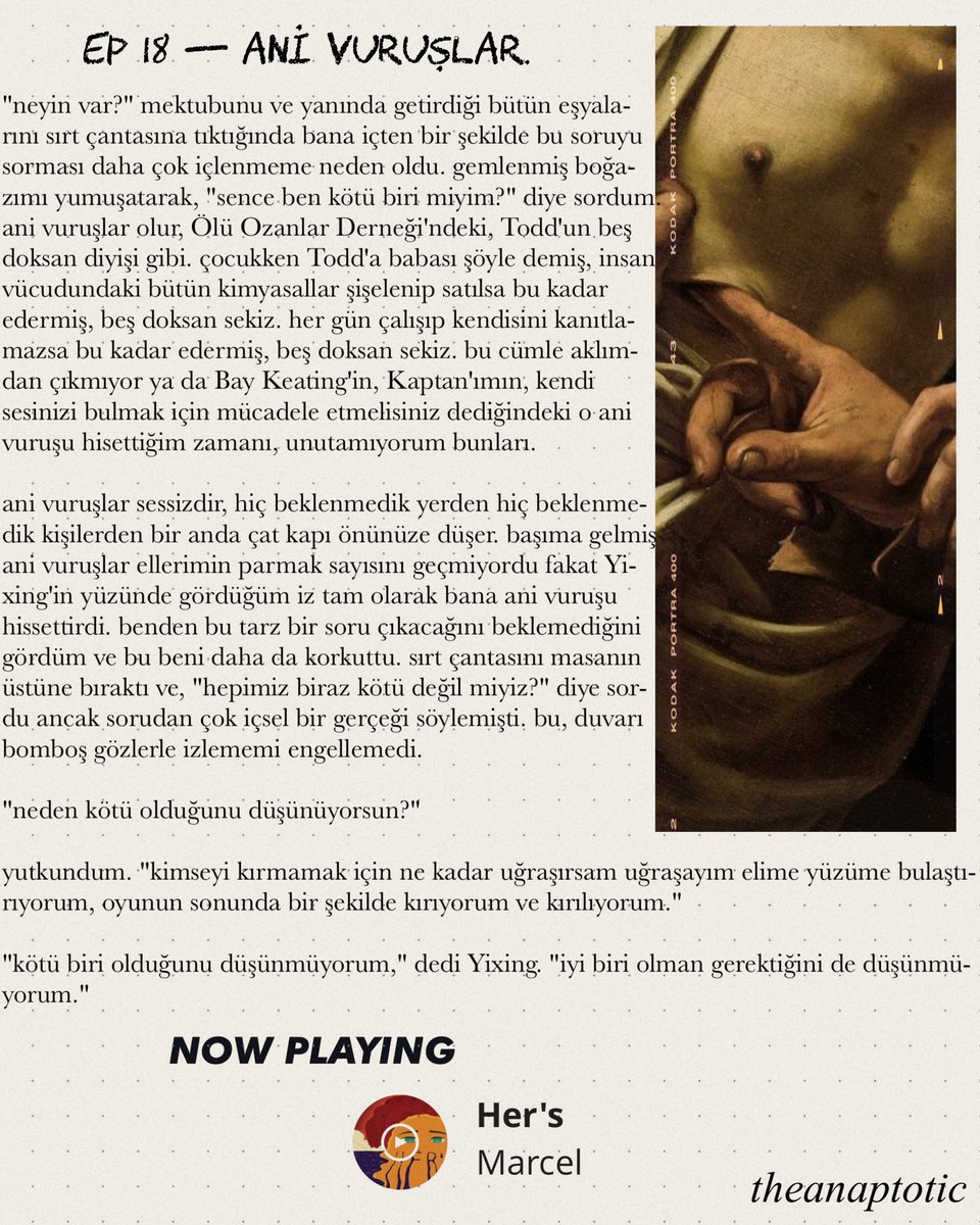 theanaptotic's tweet image. ep 18 — ani vuruşlar.

300824 ; mektup.

—t
#kapıyıaçıkbırakanlarkulübü #kapıyıaçıkbırak #kabk #parkchanyeol #byunbaekhyun #zhangyixing #lay #delifişek #delifişek6104 #sparta #aynıtakımdayız