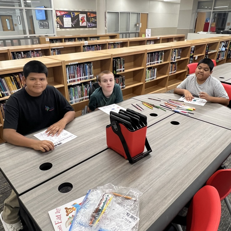 CaffeyJH's tweet photo. We have awesome Library days at Caffey! https://t.co/mBC3UnTbiQ
