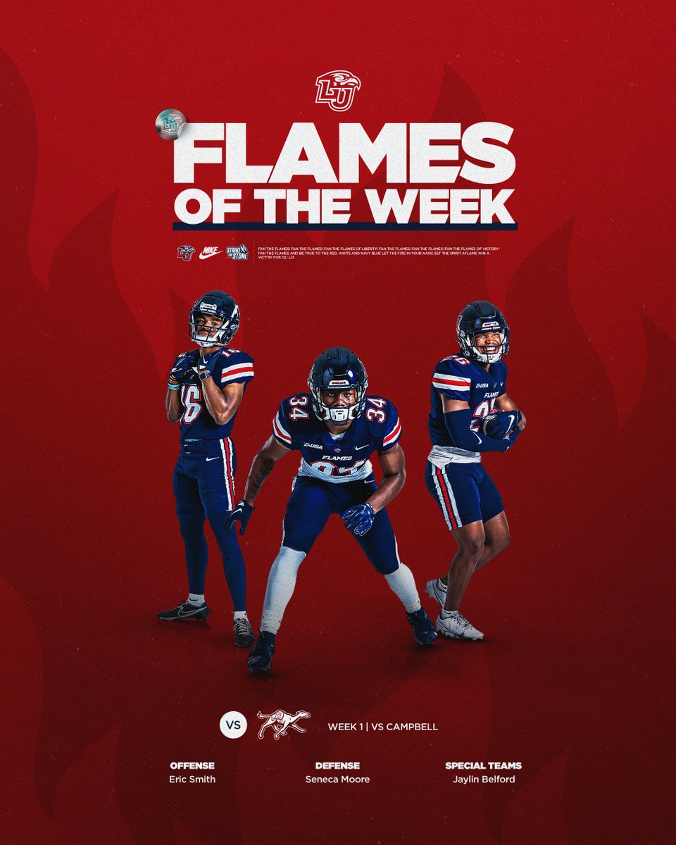 Liberty Football (@libertyfootball) on Twitter photo ๐
๐ฅ๐๐ฆ๐๐ฌ ๐จ๐ ๐ญ๐ก๐ ๐๐๐๐ค: Game 1
๐ฅ <a href="/Drippye2/">smitty</a>
๐ฅ <a href="/seneca_moore/">seneca moore</a>
๐ฅ <a href="/jaylinbelford/">Jaylin Belford</a> ๐
๐ฅ๐๐ฆ๐๐ฌ ๐จ๐ ๐ญ๐ก๐ ๐๐๐๐ค: Game 1
๐ฅ <a href="/Drippye2/">smitty</a>
๐ฅ <a href="/seneca_moore/">seneca moore</a>
๐ฅ <a href="/jaylinbelford/">Jaylin Belford</a>