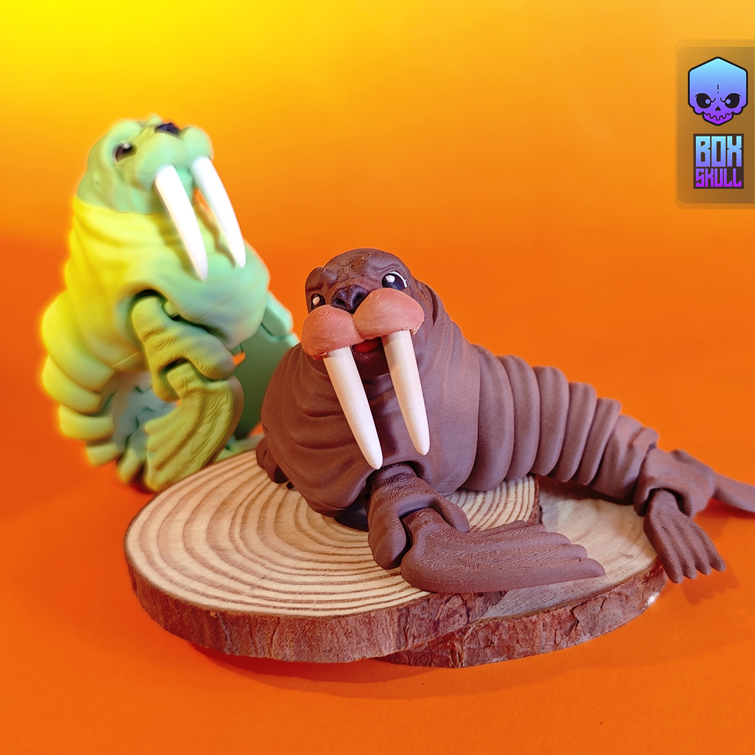 BoxSkull3D's tweet photo. FLEXI - WALRUS 
New desing available now on @Cults3D 

https://t.co/SwSfEHG1Hh

#boxskull #animalprint #cults #marine #prints #print3d #sea #animalprint #cults3d #animals #toys #seal  #walrus #bambulab https://t.co/l9m4Kjg2Fz