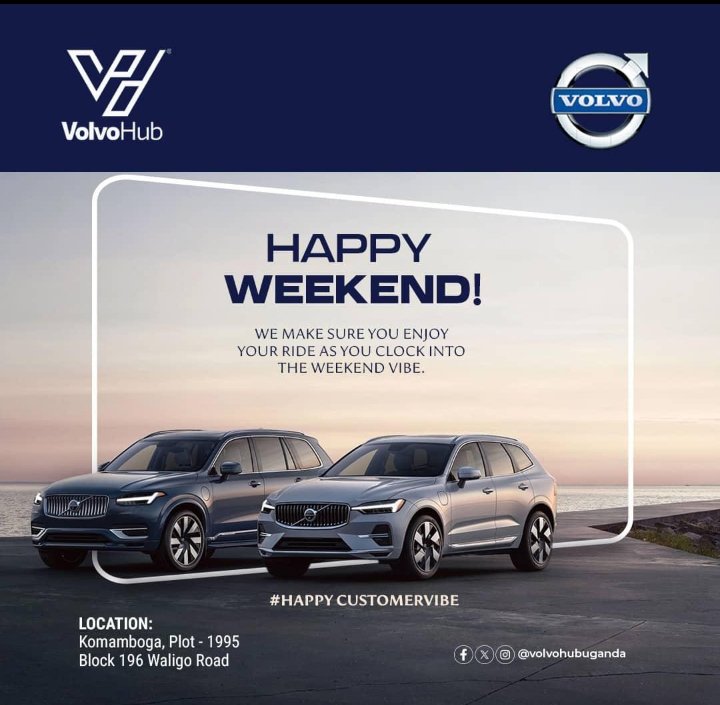 These how we appreciate our customers. 
And for anyone that wishes to have a Volvo car come to volvo HUD komamboga waligo road