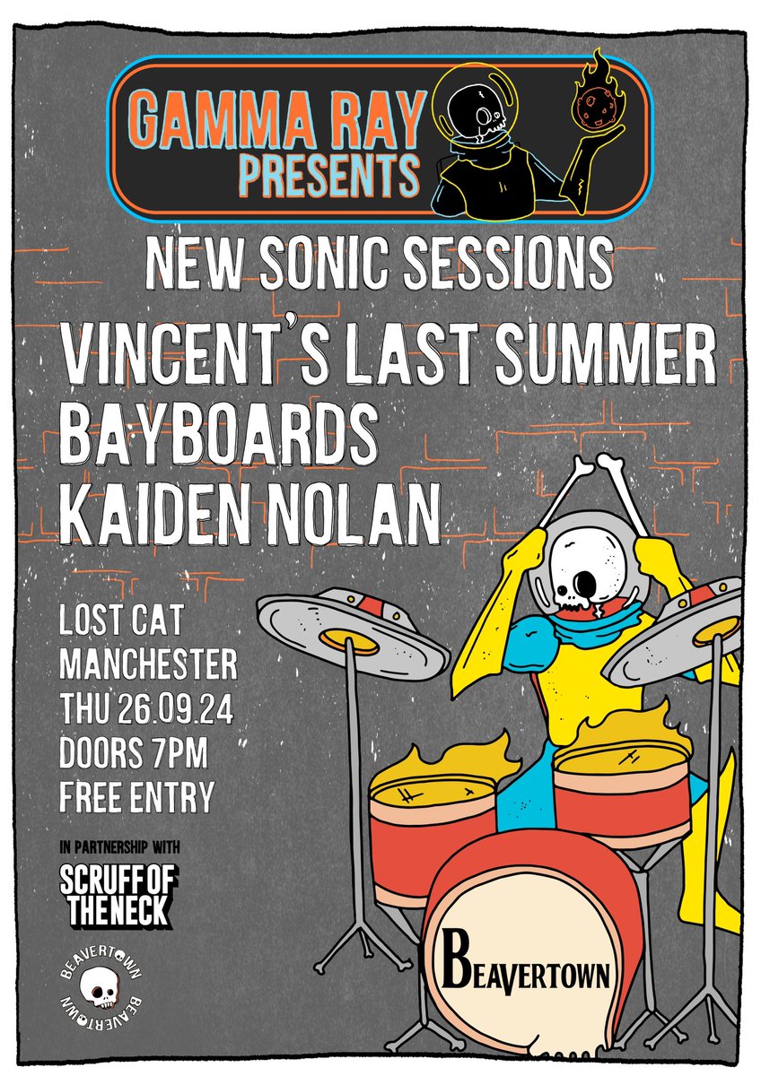 K-ESTATE (@wearek_estate) on Twitter photo Yes yes people new show announcement 26/9/24 <a href="/scruffoftheneck/">Scruff of the Neck</a> x <a href="/BeavertownBeer/">Beavertown Brewery</a> NEW SONIC SESSIONS Lost Cat FREE ENTRY X Yes yes people new show announcement 26/9/24 <a href="/scruffoftheneck/">Scruff of the Neck</a> x <a href="/BeavertownBeer/">Beavertown Brewery</a> NEW SONIC SESSIONS Lost Cat FREE ENTRY X