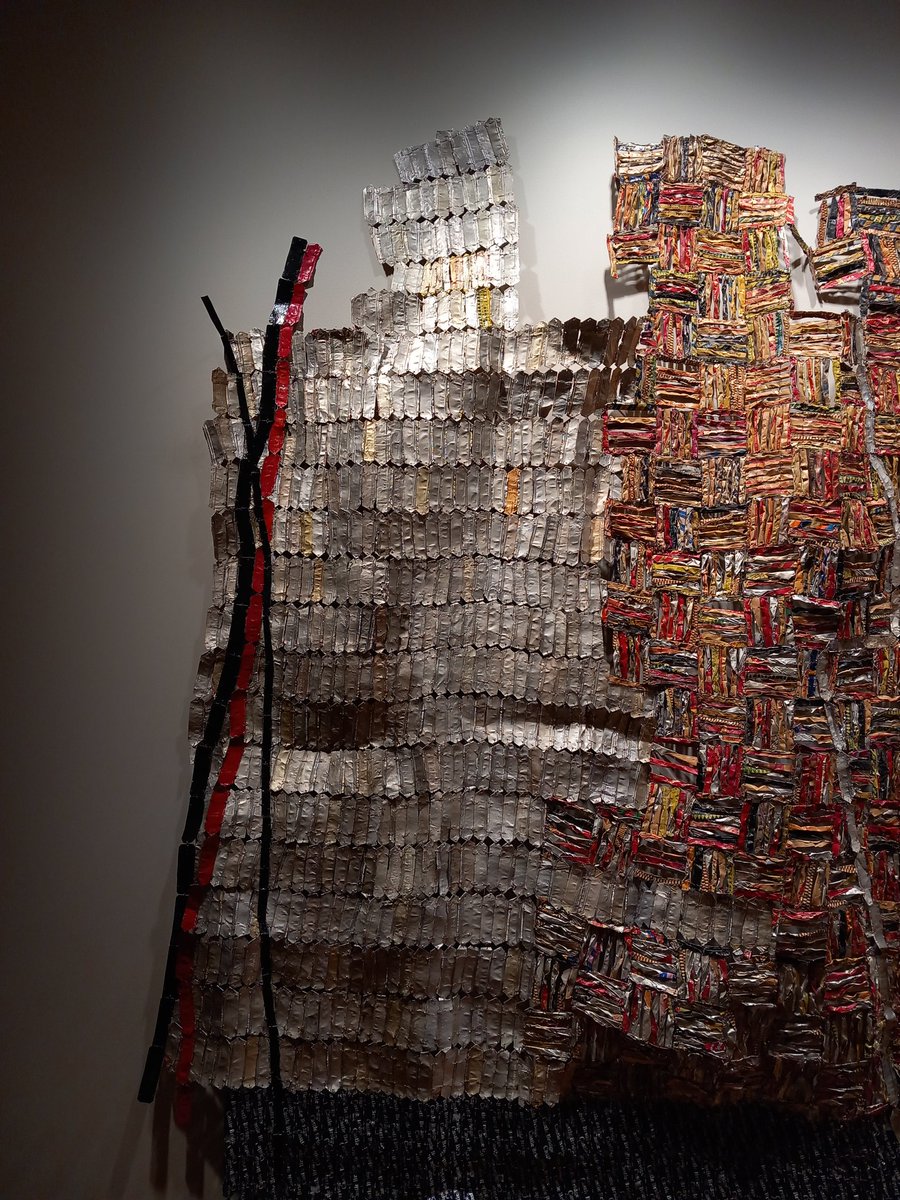El Anatsui at the Talbot Rice. Just amazing!!