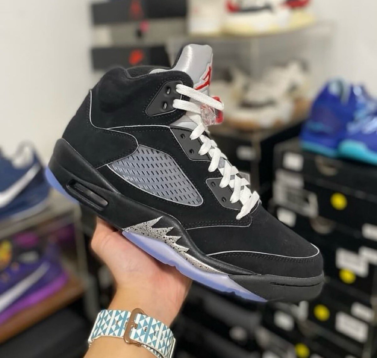 kaito】NIKEエアジョーダン5 ブラックメタリック Nike Air Jordan 5
