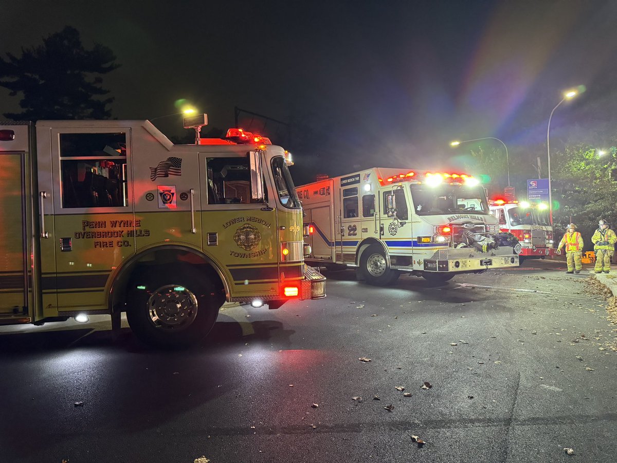 Vehicle rescue last night at 5 Montgomery Ave. in Bala Cynwyd. Crews worked to free two trapped occupants. Units on scene were Engine &amp; Pipeline 28, Rescue 22, Rescue 21, NArberth Ambulance, and LMPD.