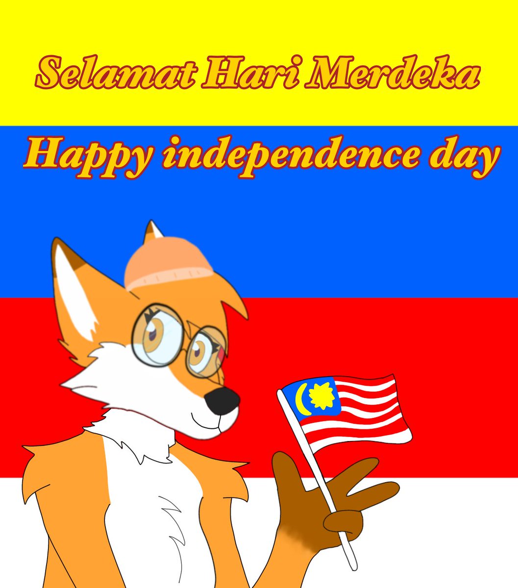 Happy independence day Malaysia 

#furry #furryart #Malaysian