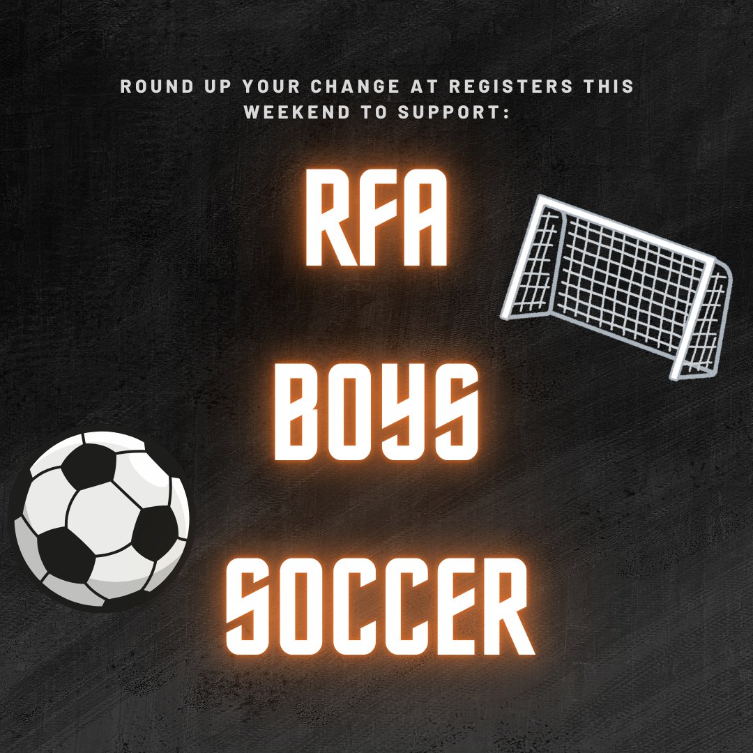 Round up your change this weekend (8/30-9/01) to support RFA Boys Soccer! Every little bit helps, and your support can make a big difference. Thank you for supporting local!
#AceHardwareofRome #RFABoysSoccer #SupportLocal