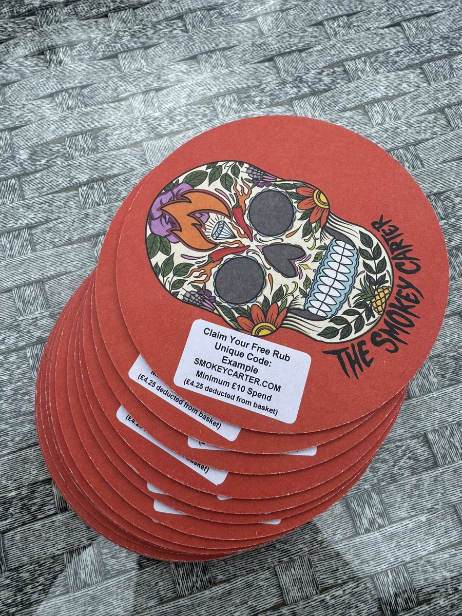 The Smokey Carter⢠(@thesmokeycarter) on Twitter photo Weāve hidden 20 beer mats around Meatopia. Each one with a unique code on the back to get a free rub! š„ Weāve hidden 20 beer mats around Meatopia. Each one with a unique code on the back to get a free rub! š„