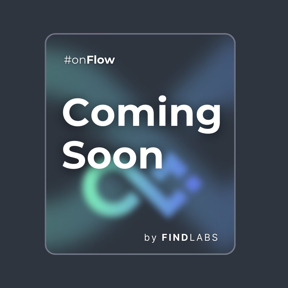 findlabs's tweet image. We&apos;ve been working on something special #onflow 👀

Coming next week... Any guesses?

@flow_blockchain