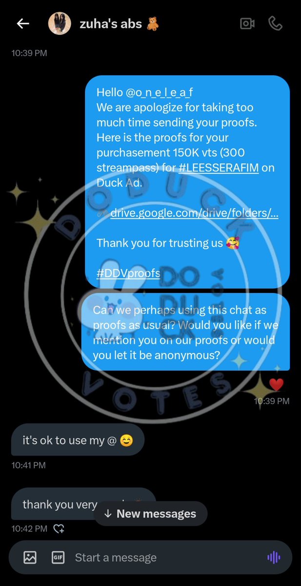 DoDuckVotes2's tweet photo. [DoDuckVote]

Sold 150K vts (300 streampass) for #LEESSERAFIM on Duck Ad.

thank you @o_n_e_l_e_a_f__ for trusting us. 🍀

#DDVproofs

🍀✨DM for more info and reservation✨🍀 https://t.co/a7j1bQfnJU