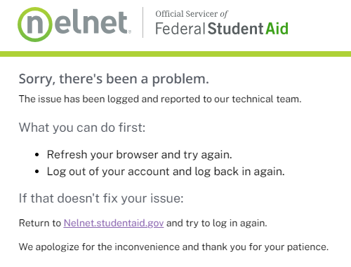 LawyerMom865's tweet photo. Heeeeey @nelnet your website is STILL not working. You gonna' work on that? #Nelnet https://t.co/FKXx3v1o3H