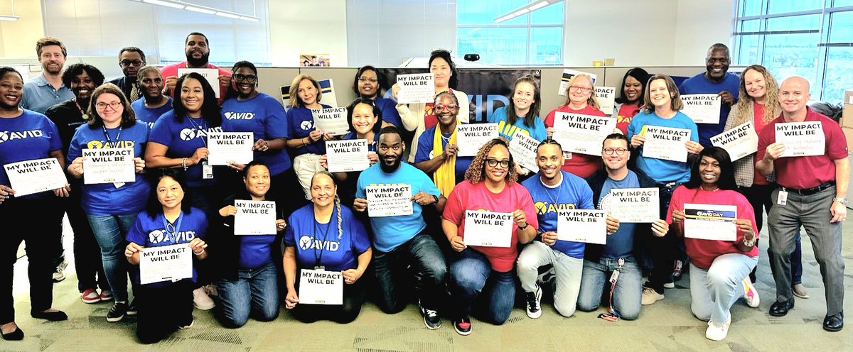 ChelseaStJulie2's tweet photo. Today @PSPHISD
celebrated National AVID DAY in grand fashion....with personal impact statements and a commitment to supporting academic excellence for ALL!!!
(AVID- Advancement Via Individual Determination)
#excellence #support #solutiondriven #equity
#AVIDImpact https://t.co/9bc5VtWmEc