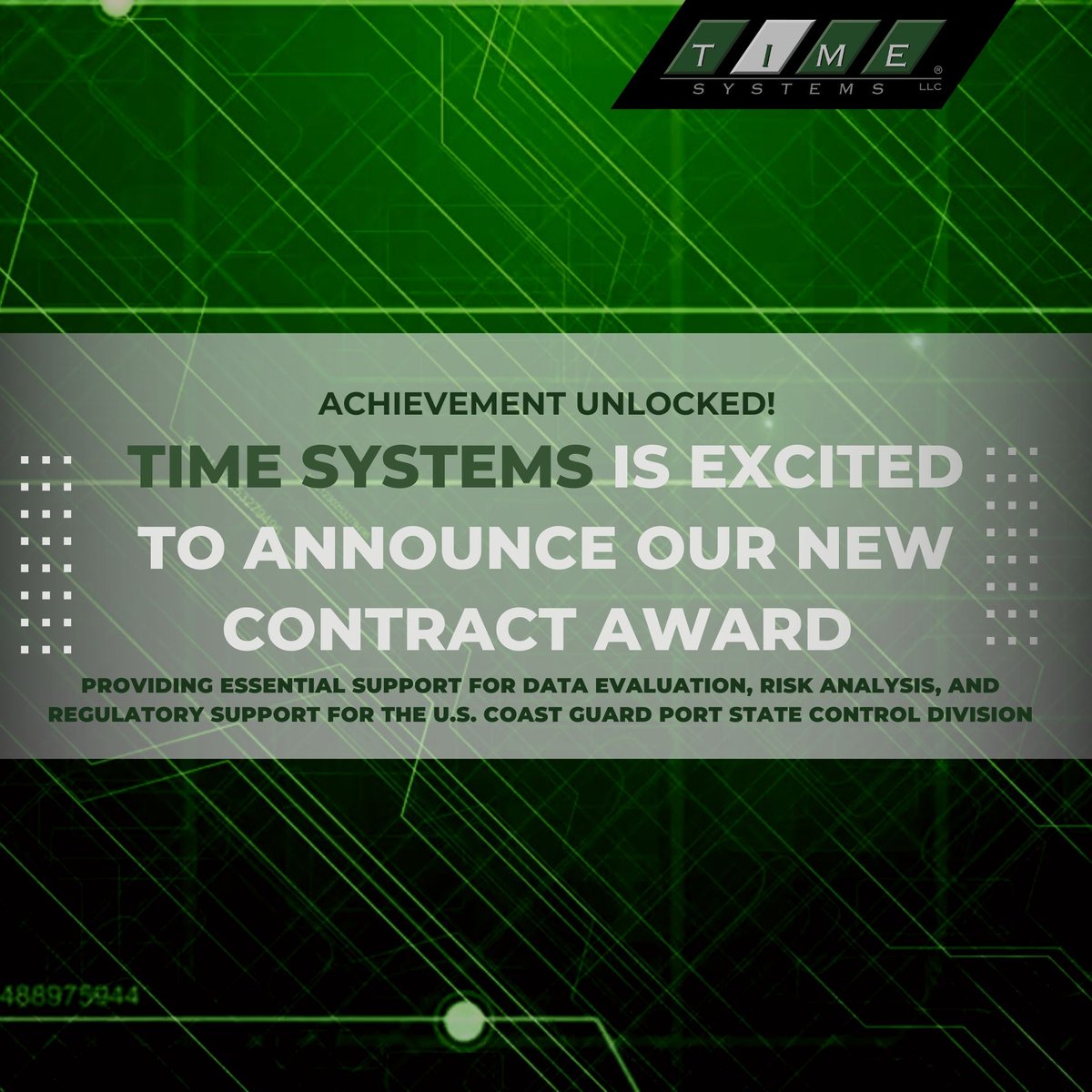 TIMESystemsLLC's tweet image. 🚀  Exciting News! We&apos;re celebrating our recent contract award with the U.S. Coast Guard! Together with our incredible partners at BuddoBot, we&apos;ll be supporting the Port State Control Division with data evaluation, documentation tracking, and more. The future looks bright 😎