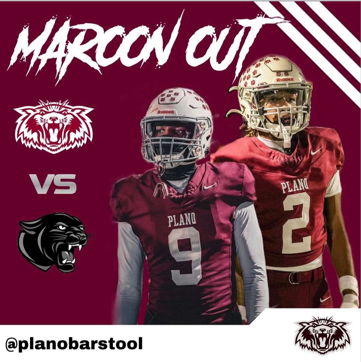 GAME DAY
THEME:MAROON OUT
TIME:7:00
📍Ratliff stadium 
Make the drive ‼️‼️