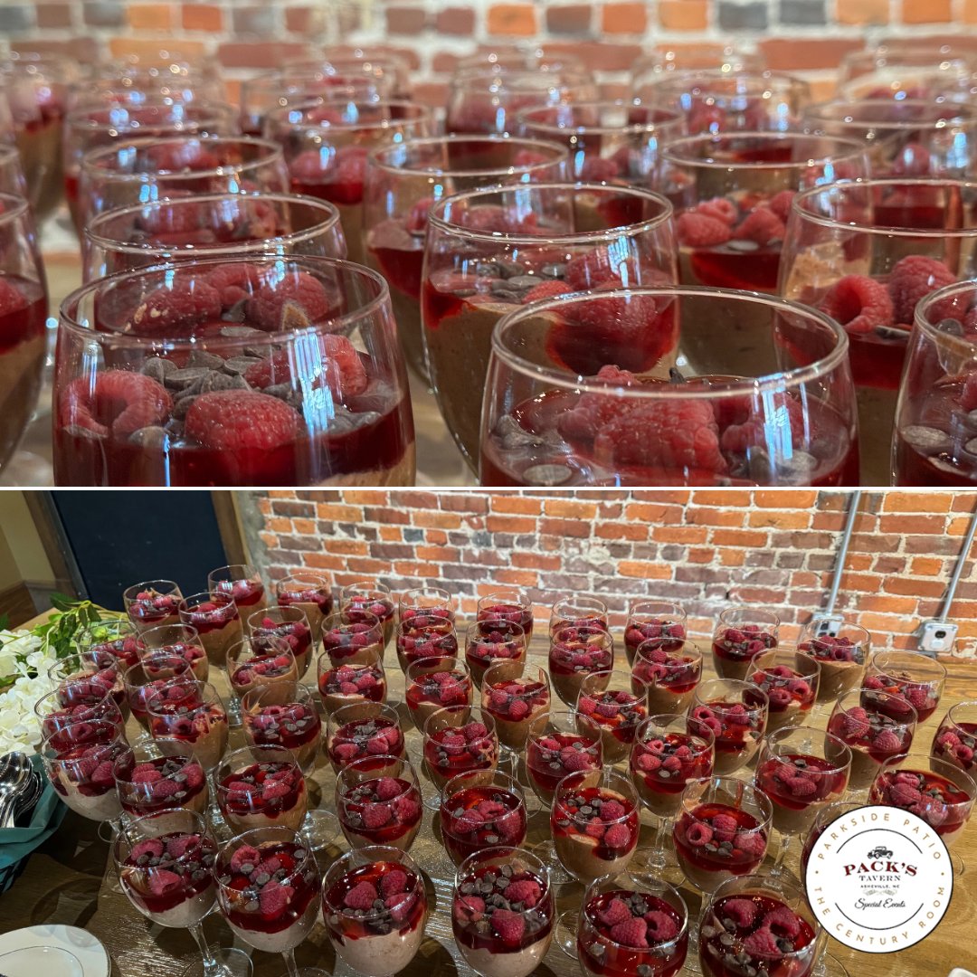 CenturyRoomAVL's tweet photo. Tired of the cake at events? Ask our team about our individual dessert options! We love these personal chocolate raspberry desserts we did for a recent event. 😋 https://t.co/uwA6GWFdwj