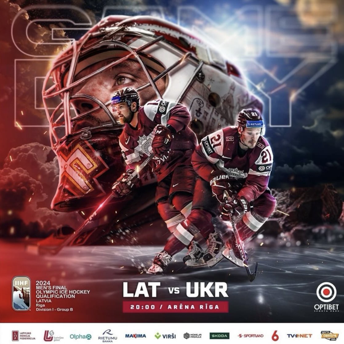 Vēl vari paspēt veikt savas prognozes uz šīvakara 🇱🇻 Latvija - Ukraina 🇺🇦 spēli 🏒
Likmes atradīsi šeit 👉 bit.ly/3yNmtLm #latvija #sports #hokejs
