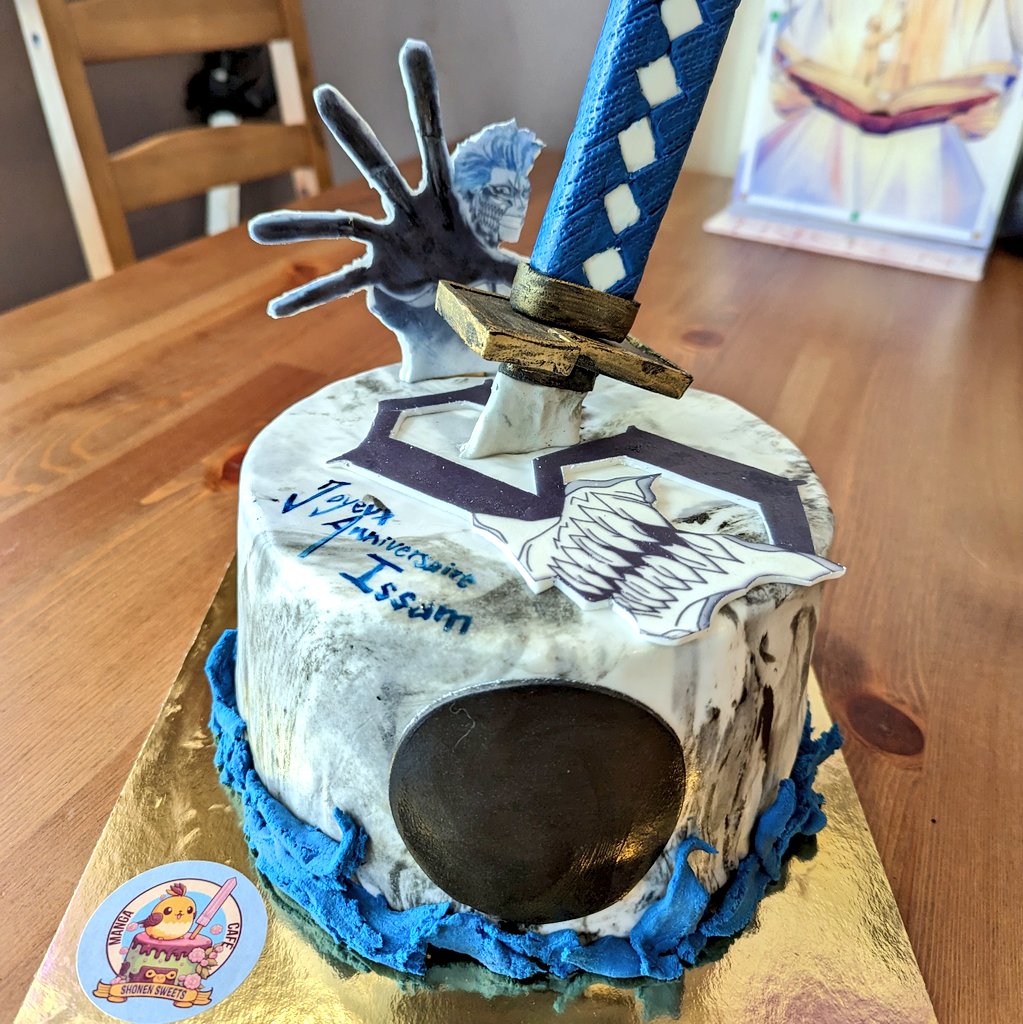 ShonenSweets's tweet image. Gâteau Grimmjow Jaggerjack ⚫