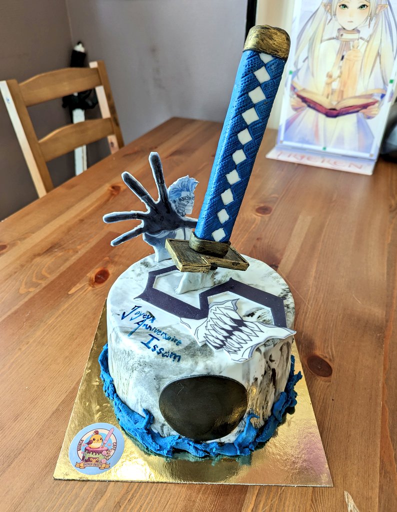 ShonenSweets's tweet image. Gâteau Grimmjow Jaggerjack ⚫