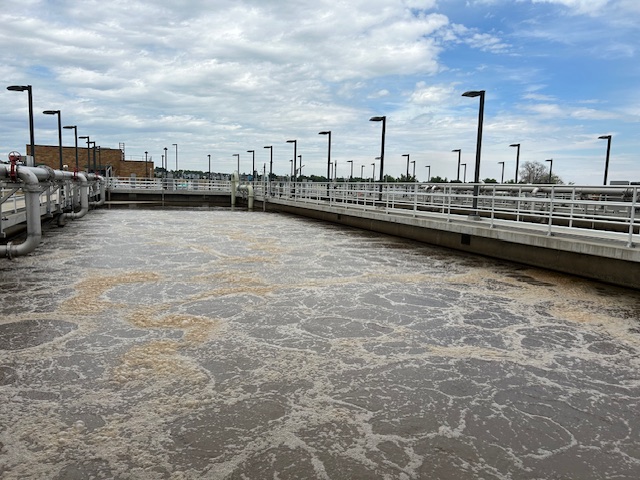 Did you know — Louisville's wastewater plant works 24/7 365, treating up to 2.5 million gallons of wastewater each day! In the plant's aeration basins, oxygen is mixed into wastewater, fueling bacteria that help break down waste and pollutants.