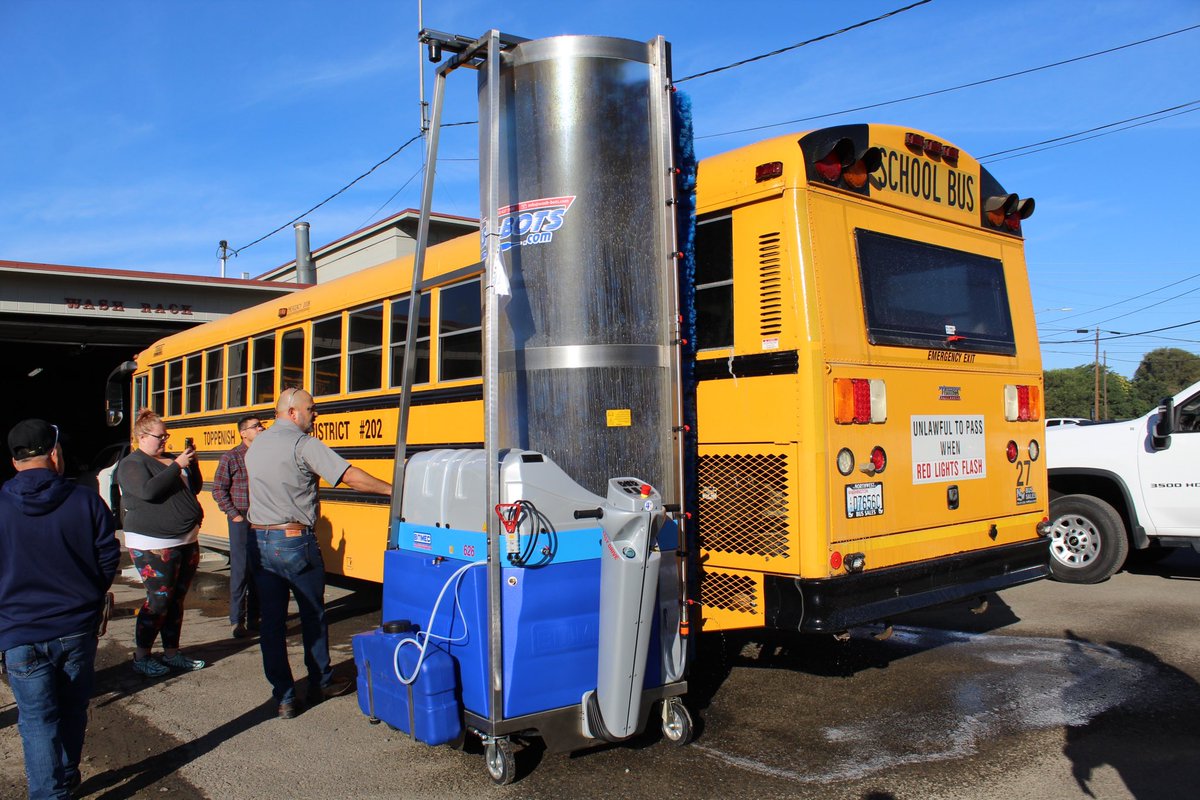 tsd202's tweet photo. 🚍 Big news! Our Transportation Department now has a Bus Washing Machine! 

**Benefits:**
- Better Maintenance: Cleaner buses, more often.
- Efficiency: Cuts cleaning time from 30-45 mins to 10-15 mins per bus.

Excited to enhance our service! #Transportation #Innovation https://t.co/o02SZnxDRy