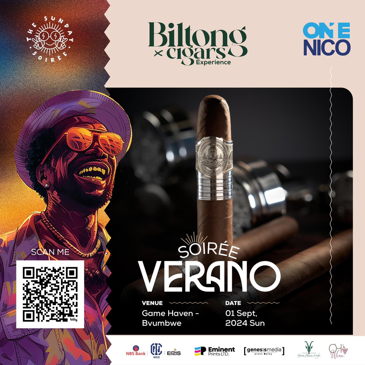 Untouched260's tweet photo. this coming Sunday 1st September Soiree Verano 🔥
Experience the BILLONG CIGARS only with SUNDAY SOIRÉE AT : GAME HAVEN
Buy your tickets: https://t.co/AfgtWyodl5
#SoiréeVerano #BlantyreSoirée #GameHaven #SundaySoirée https://t.co/ATxYRolc7z