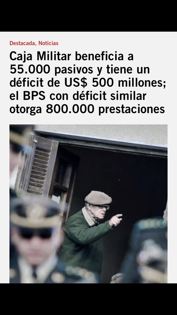 Acá esperando que los 111 economistas den una solución a la deficitaria -e injusta- Caja Militar.
#VotoSi