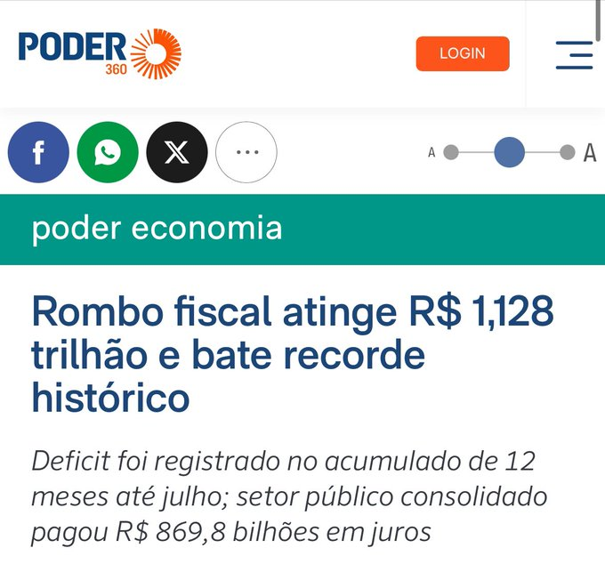 RubinhoNunes's tweet photo. Meta do Lula: Quebrar o país e depois se apresentar como a solução em 2026. https://t.co/7USS4HK0Bd