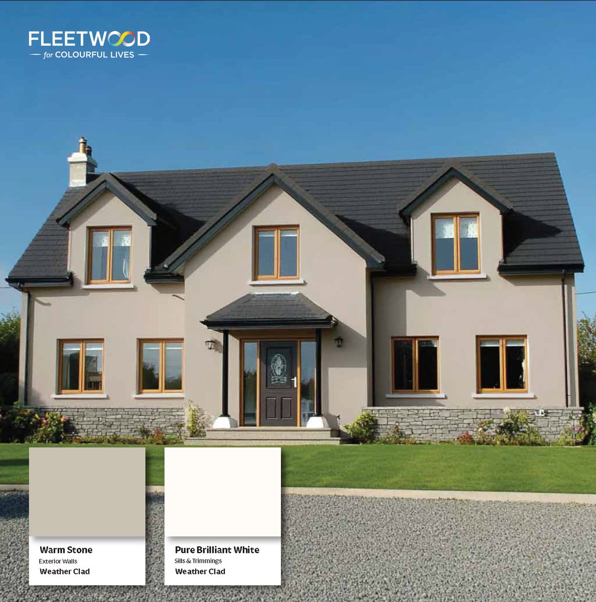 Protect your home from the elements with Fleetwood Paints' Weather Clad exterior paint. 🌧️ Enjoy 18 years of weather-resistant colour with a durable matt finish. Get your end of summer painting done right with Weather Clad ☀️ #fleetwoodpaints #fleetwoodpaint #weatherclad