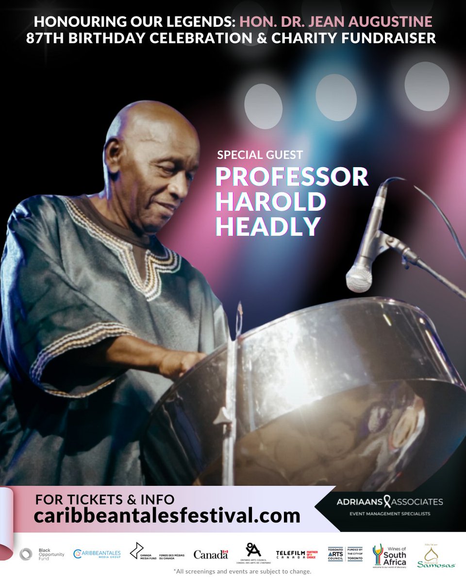 CaribbeanTales_'s tweet photo. 🌟 Celebrate with us at #CTFF2024! Join us on Sept 7th at Harbourfront Centre Theatre, Toronto, to honor Hon. Dr. Augustine's 87th charity event. 🎬 Film, music &amp; live performances await!

🎟️ Tickets going fast: https://t.co/OuWSlhkRFk

#JeanAugustine #FirstFridaysTO @francesanne https://t.co/CqKpvorzae