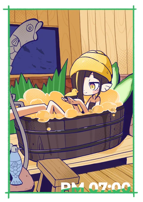 ウニ風呂#original #すめしゃーりー 