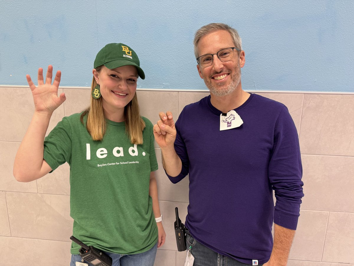 When your Admin are college rivals. #celebratekellerisd #CollegeColorsDay #eaglessoar