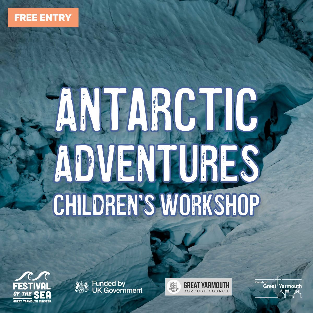 Elizabeth Lewis-Williams, the creator of Deception Island is holding a children’s workshop ‘Antarctic Adventures’ on Tuesday 3rd September at 4pm at the Minster. It's free! Children must be accompanied by an adult.

#festivalofthesea #thingstodo #greatyarmouth #workshop
