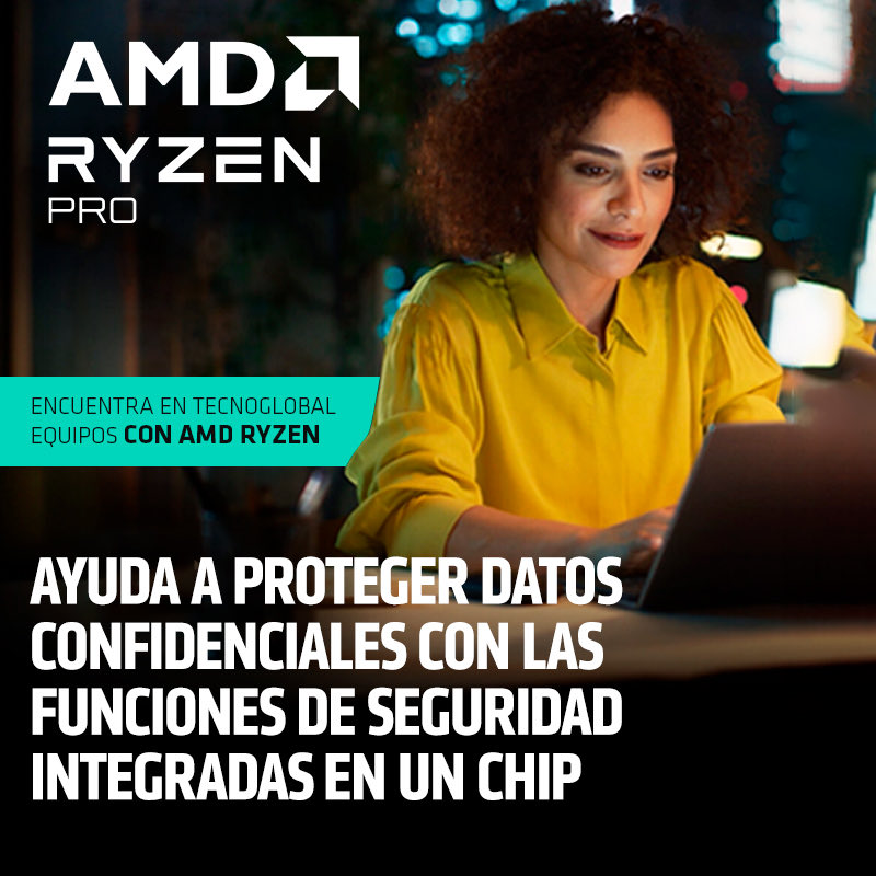 Seguridad con tecnología de punta es lo que permite AMD Ryzen Pro, y Tecnoglobal ofrece siete modelos de notebook con este procesador.

El catálogo a través de este link 👉 bit.ly/3SVl38a

Más información:  
geraldo.bulhoes@tecnoglobal.cl y/o ronald.pena@tecnoglobal.cl