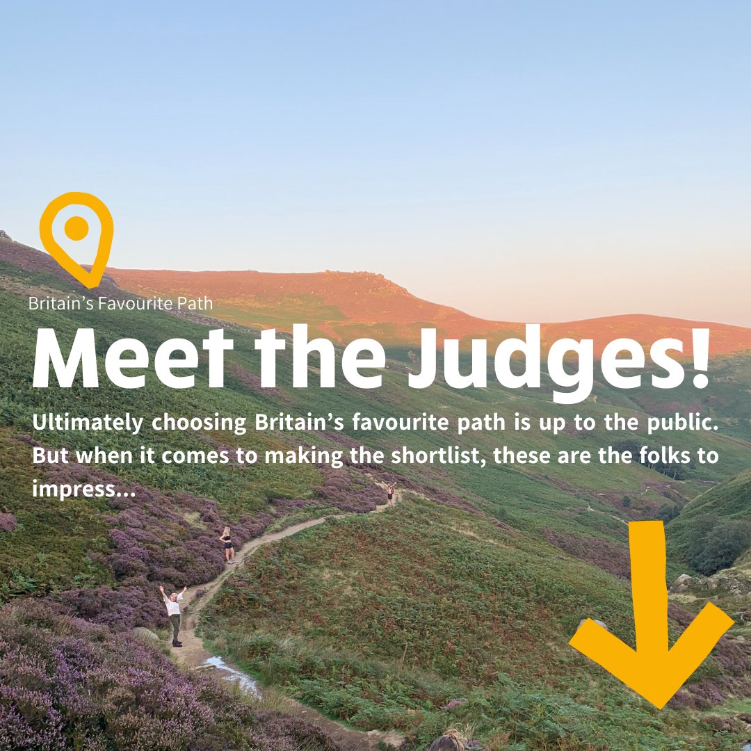 👋🏼 Meet our judges

To help us find #BritainsFavouritePath this summer we've gathered some proper path pros to sit on our judging panel 🥾

So as an intro, and for a last bit of inspo before submissions close in 2 weeks, we asked a few of them to share their fave paths with us ⬇️