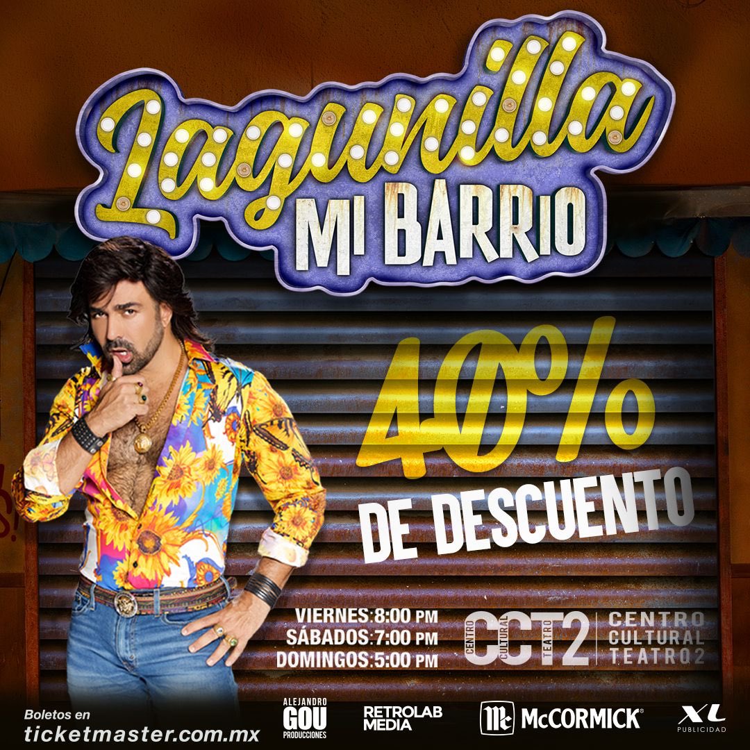 lemonmexico's tweet photo. Gana un pase doble para #LagunillaMiBarrio hoy a las 8:00 pm, RT y ❤️; comenta debajo de este post tu nombre completo, dirección y alcaldía del recinto, nombre de tres actores de la obra, nombre del productor y quien hace a ‘La Jarocha’ ¡Suerte! https://t.co/3AmnpOhfG0