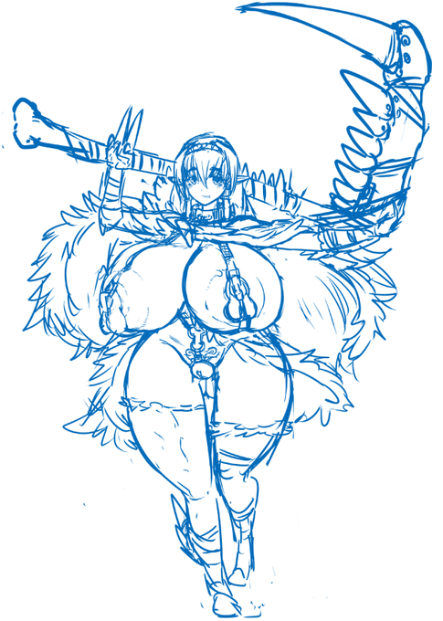 暇だったのでらくがきφ( `ᾥ'  ) 