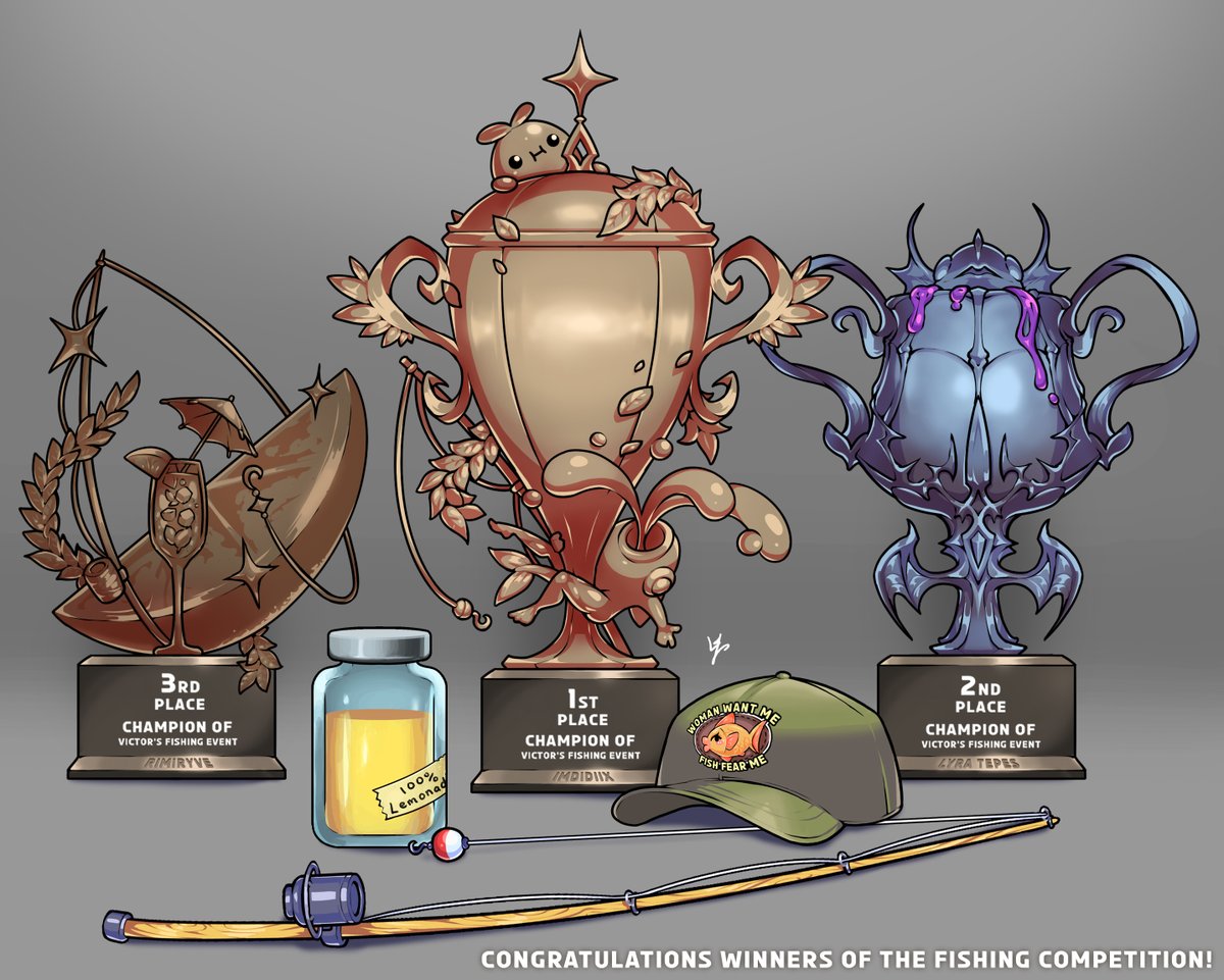 Congrats Winners of the Fishing competition from June!
more events like this will come soon! 🧡