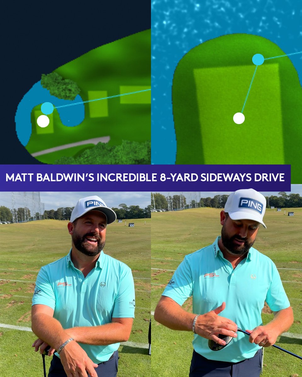 DP World Tour (@dpworldtour) on Twitter photo An eight yard horizontal drive... BACKWARDS?!
That's what <a href="/mattbaldwin26/">Matthew Baldwin</a> did at the 4th hole yesterday 🤯
#BetfredBritishMasters An eight yard horizontal drive... BACKWARDS?!
That's what <a href="/mattbaldwin26/">Matthew Baldwin</a> did at the 4th hole yesterday 🤯
#BetfredBritishMasters