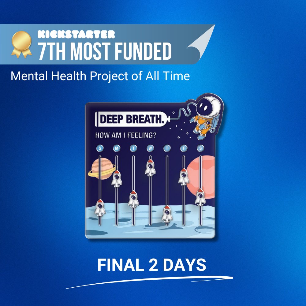 TheCompanionApp's tweet image. WE'RE MAKING HISTORY COMPANIONS! We are Kickstarter's 2nd Most Funded Mental Health Pin Campaign ever. You are part of something truly epic. So let’s keep going — share, shout, and let the world know that we are here &amp;amp; everyone is welcome! mentalhealthpins.com