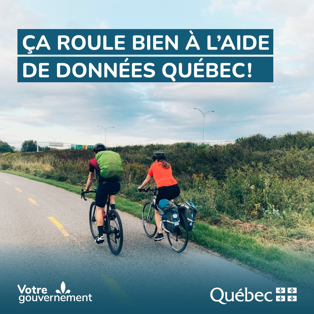 🚴‍♂️🚴‍♂️ La saison estivale tire à sa fin et vous souhaitez faire des activités à #vélo? Planifiez vos trajets de manière #sécuritaire en consultant les jeux de #données sur les réseaux cyclables de plusieurs villes du Québec! Découvrez-les dès maintenant! 
👉 bit.ly/4dbUOCI