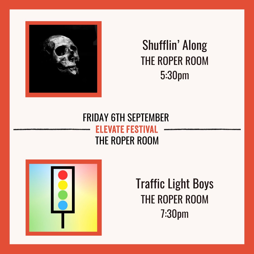 TRBEngage's tweet photo. ⭐️ DAY FIVE ⭐️

📆 Friday 6 Sep 2024

🎭 The fifth day of Elevate Festival welcomes another eclectic evening of theatre. Come along to 'RESET', 'RAINA GREIFER AND ANT LIGHTFOOT', 'SHUFFLIN' ALONG' and 'TRAFFIC LIGHT BOYS' at the heart of Theatre Royal Bath. https://t.co/IYyiu3n0WA