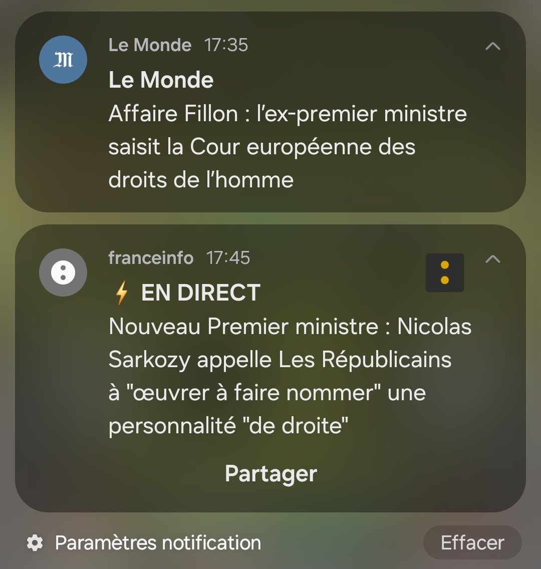 Jamais vu une meilleure combinaison de 2 notifications.