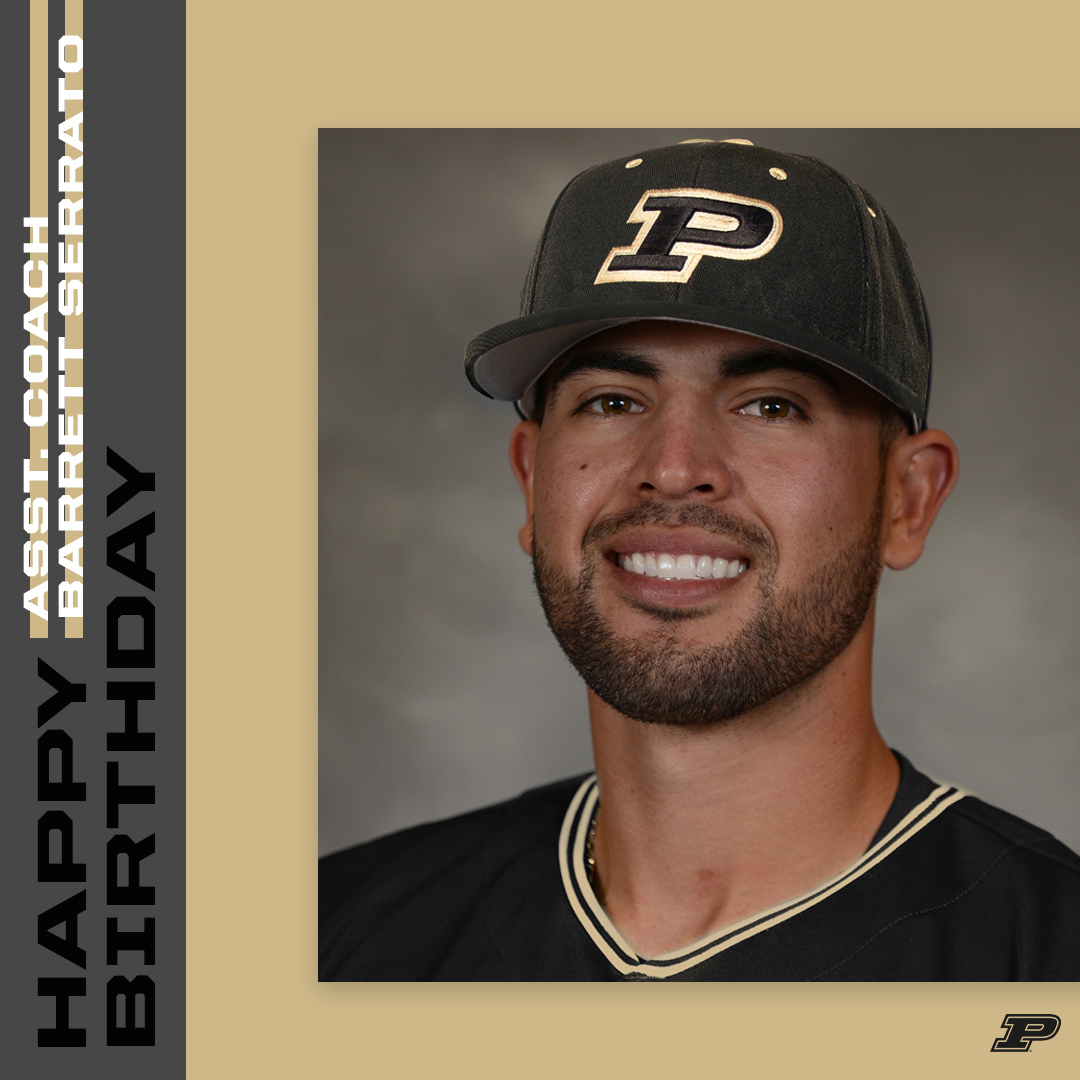 Purdue Baseball (@purduebaseball) on Twitter photo 🎂 Happy Birthday to alum Barrett Serrato. Great to have you back on campus <a href="/bserrato37/">Barrett Serrato</a>. Enjoy your big day. #BoilerUp 🎁🎈 🎂 Happy Birthday to alum Barrett Serrato. Great to have you back on campus <a href="/bserrato37/">Barrett Serrato</a>. Enjoy your big day. #BoilerUp 🎁🎈