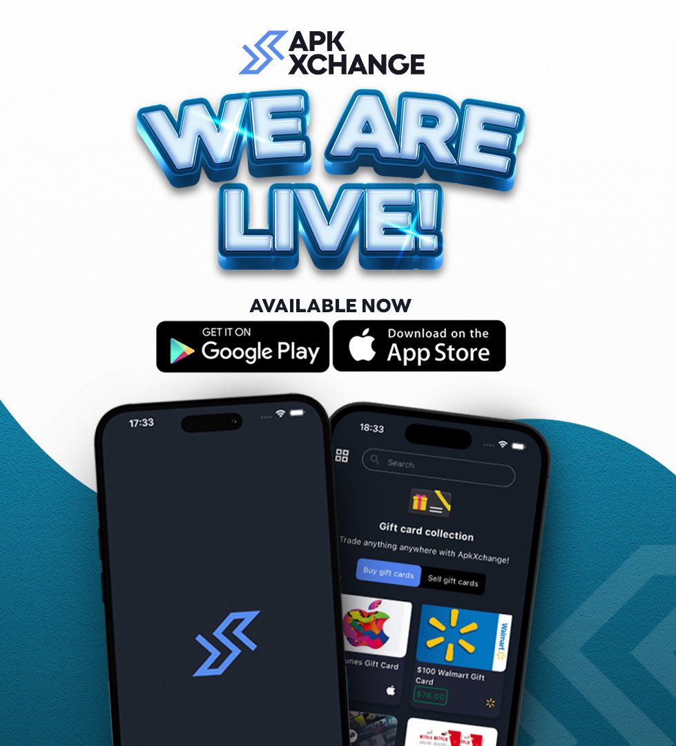 ApkXchangeApp's tweet image. 🚀 Big Update Alert! 🚀 Our Mobile App is now live for Android &amp;amp; iPhone! Experience a massive upgrade:

- Buy gift cards with up to 20% off &amp;amp; sell at top rates.
- Simplified local Bank Deposits.

Dive into these features and revolutionize your transactions! 💳 #ApkXchange